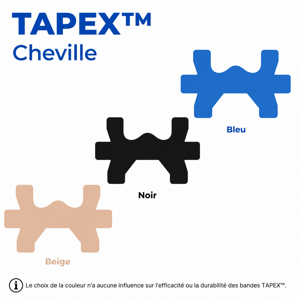 TAPEX™ Support Cheville – Bande de soutien flexible pour maintien & mobilité
