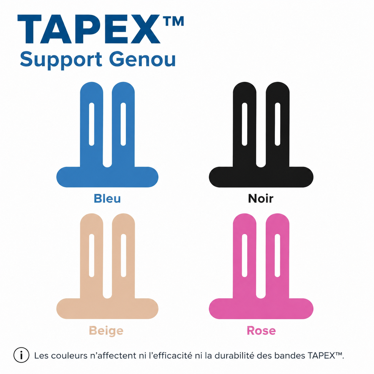 TAPEX™ Support Genou – Bande de soutien flexible pour plus de mobilité