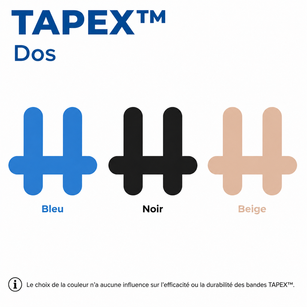 TAPEX™ Support Dos – Bande de soutien flexible pour stabilité & mobilité